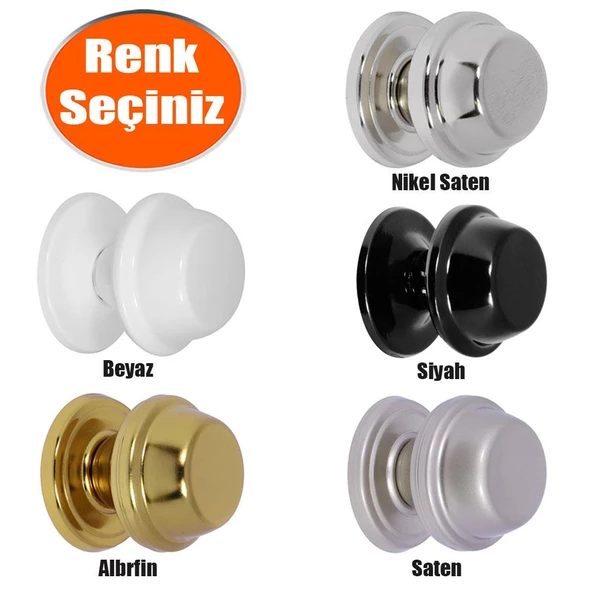 Efe Kapı Tokmağı Topuzu Kapı Babası Kolu Metal Tokmak