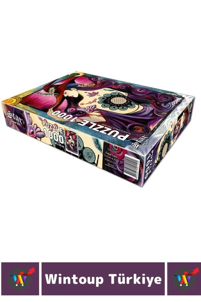 Eğlenceli El Göz Koordinasyon Beceri Görsel Algı Geliştirici Çocuk 1000 Parça PUZZLE ZODYAK LEYDİSİ - Resim 2