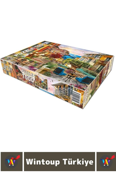 El Göz Koordinasyon Beceri Görsel Algı Geliştirici 1000 Parça Çocuk PUZZLE İTALYA'DA GÜN BATARKEN - 2