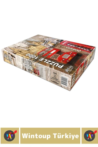 Eğlenceli El Göz Koordinasyon Beceri Görsel Algı Geliştirici Çocuk 1000 Parça PUZZLE LONDRA - Resim 2