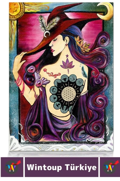 Eğlenceli El Göz Koordinasyon Beceri Görsel Algı Geliştirici Çocuk 1000 Parça PUZZLE ZODYAK LEYDİSİ - Resim 3