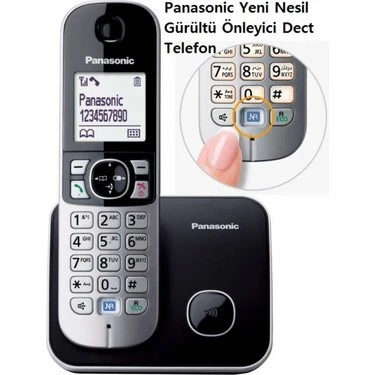 Panasonic KX-TG6811 Siyah Telsiz Telefon