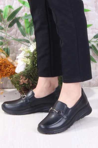 Mehmet Mete 42033 Hafif Rahat Esnek Hakiki Deri Kadın Ayakkabı - Resim 3