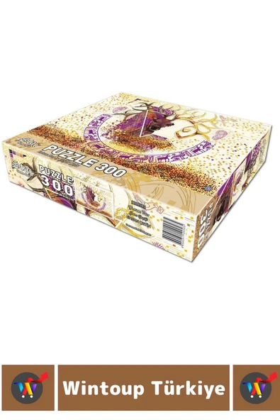 Premium Eğlenceli El Göz Koordinasyon Beceri Geliştirici Çocuk 300 Parça PUZZLE ŞANS GEYİĞİ - Resim 2