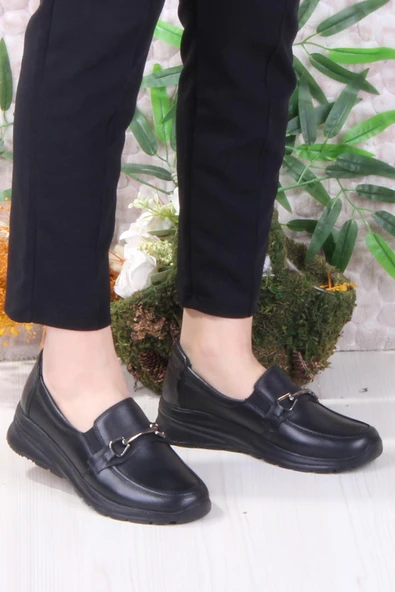 Mehmet Mete 42033 Hafif Rahat Esnek Hakiki Deri Kadın Ayakkabı - Resim 2