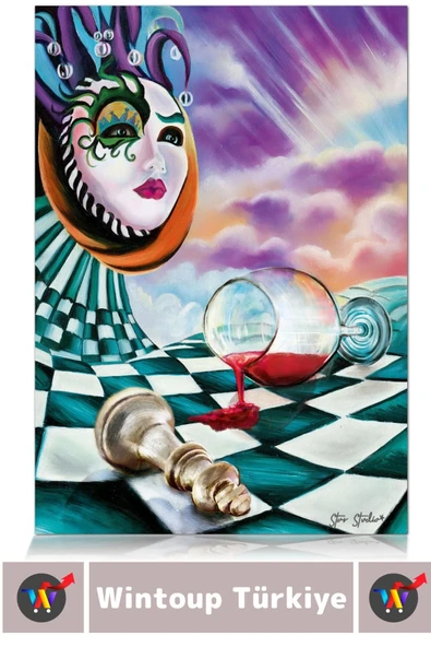 Özel Eğlenceli El Göz Koordinasyon Beceri Görsel Algı Geliştirici Çocuk 1000 Parça PUZZLE ŞAH MAT - 3