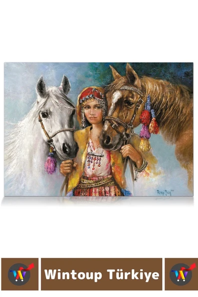 Özel Eğlenceli El Göz Koordinasyon Beceri Görsel Algı Geliştirici Çocuk 1000 Parça PUZZLE KÖYLÜ KIZI - 3