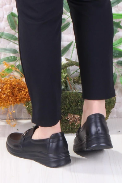 Mehmet Mete 42033 Hafif Rahat Esnek Hakiki Deri Kadın Ayakkabı - Resim 4