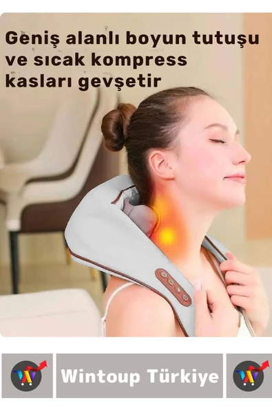 Ergonomik Kol Bacak Sırt Bel Boyun Isıtma Özellikli Kompakt Spor Fitness Kas Gevşetici Masaj Aleti - 2