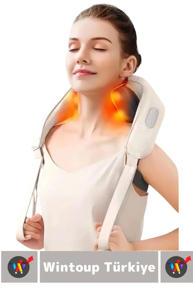 Ergonomik Kol Bacak Sırt Bel Boyun Isıtma Özellikli Kompakt Spor Fitness Kas Gevşetici Masaj Aleti - 5