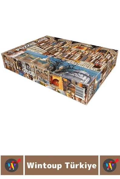 Premium Eğlenceli El Göz Koordinasyon Hafıza Beceri Geliştirici 2000 Parça PUZZLE ANLAT İSTANBUL - Resim 2