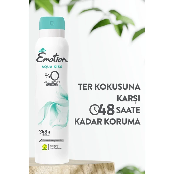 Emotion Aqua Kiss Kadın Sprey Deodorant 150 ML - Resim 2