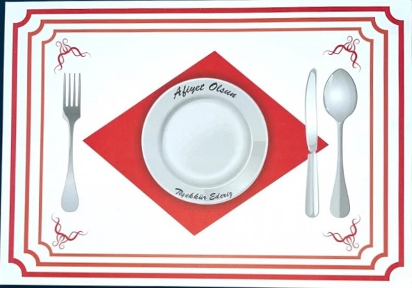 100 Adet Amerikan Servis Kağıdı Sunum Servis Kağıdı Büyük Boy 30x40 cm - 4