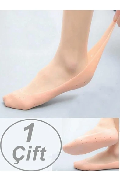 2 li Silikon Ayak Bakım Çorabı Topuk Nasırı Çatlak Giderici Nemlendirici Patik Jel Çorap - 4