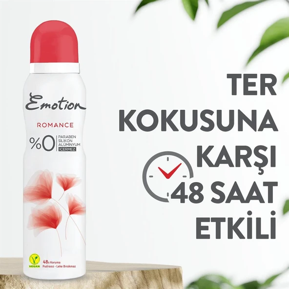 Emotion Romance 150 ml Kadın Deodorant Sprey - Resim 3