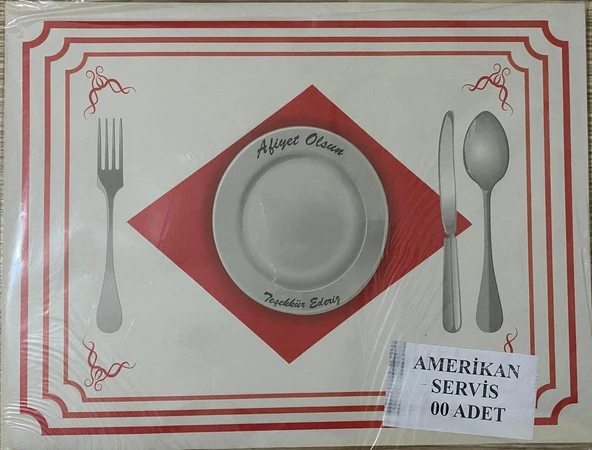 500 Adet Amerikan Servis Kağıdı Sunum Servis Kağıdı Büyük Boy 30x40 cm - 3