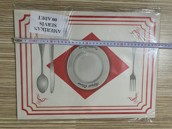 500 Adet Amerikan Servis Kağıdı Sunum Servis Kağıdı Büyük Boy 30x40 cm - 7