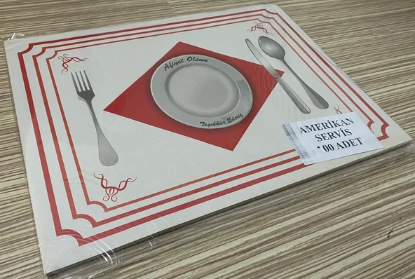 500 Adet Amerikan Servis Kağıdı Sunum Servis Kağıdı Büyük Boy 30x40 cm - 4