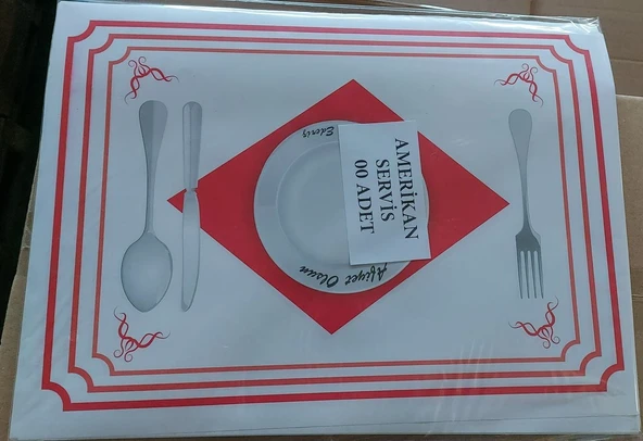 500 Adet Amerikan Servis Kağıdı Sunum Servis Kağıdı Büyük Boy 30x40 cm - 2