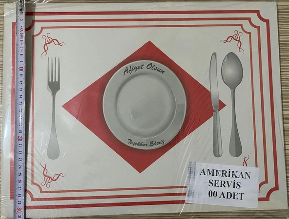 500 Adet Amerikan Servis Kağıdı Sunum Servis Kağıdı Büyük Boy 30x40 cm - 8