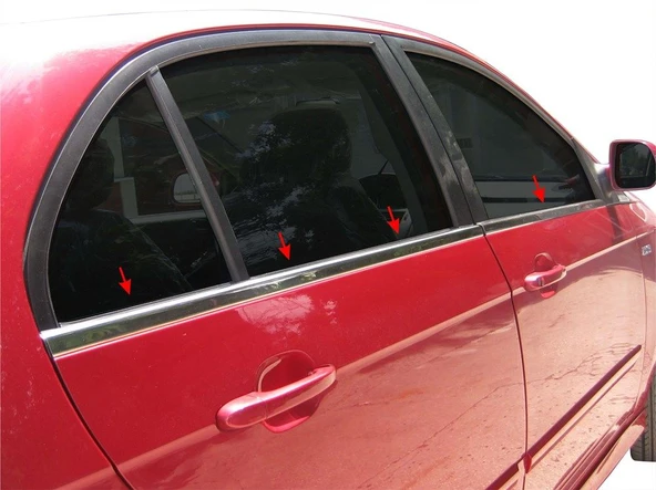 Tata Vista/Indica 2 Cam Çıtası 4 Prç Krom 2008 ve Sonrası ürün görseli