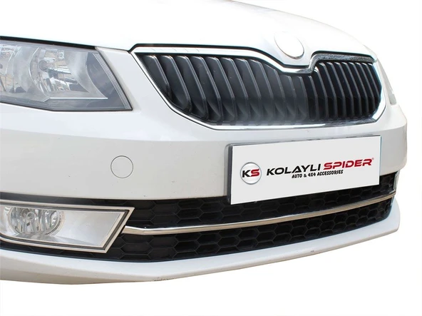 Skoda Octavia A7 Ön Tampon Çıtası  Krom (Mk.sız Kasa) 2013-2017 ürün görseli