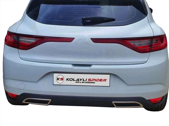 Renault Megane 4 Egzoz Çıkışı 2 Prç Krom 2017 ve Sonrası ürün görseli
