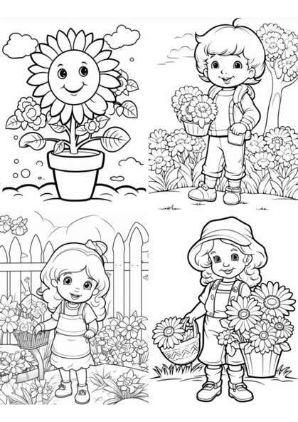 Çocuklara Doğayı Sevdiren Boyama Kitabı (Afiş Hediyeli) - 5