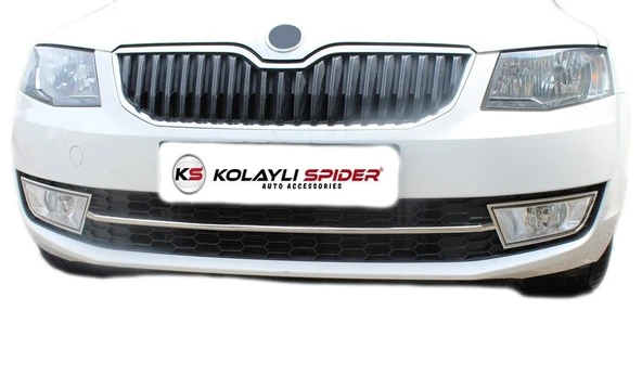 Skoda Octavia A7 Ön Tampon Çıtası  Krom (Mk.sız Kasa) 2013-2017 - Resim 2