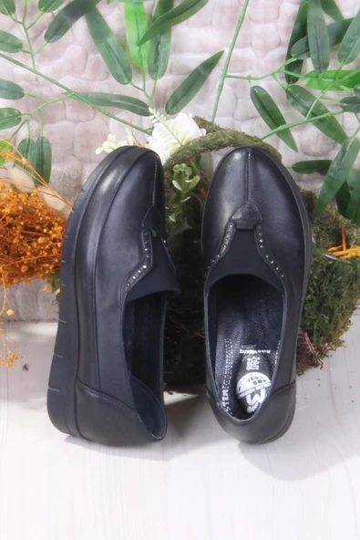 Mehmet Mete 9026 Yumuşak Rahat Hakiki Deri Kadın Ayakkabı - 5