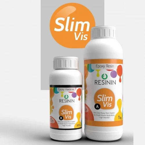 Slim Vis 1500 Gr A+B Yoğun Kıvamlı Şeffaf Epoksi Reçine