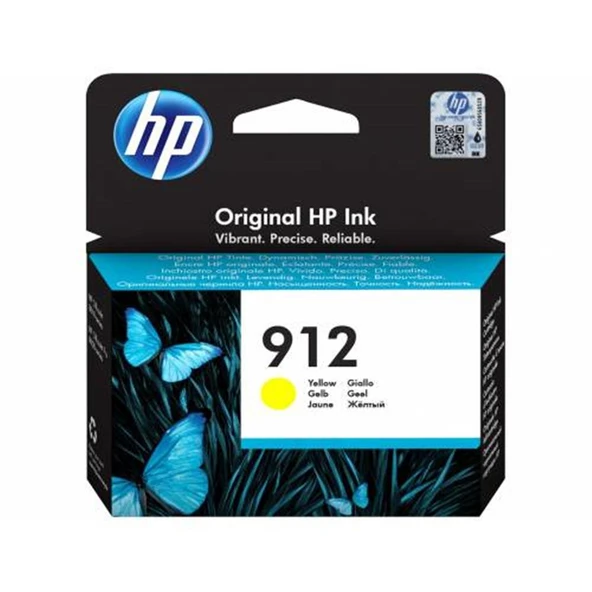 HP 912 Yellow Sarı Kartuş 3YL79A ürün görseli