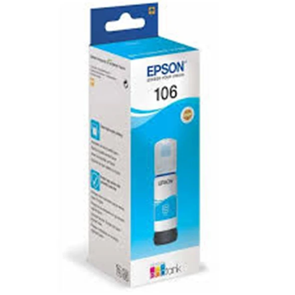 Epson 106 Cyan Mavi Şişe Mürekkep T00R240 L7160-7180 ürün görseli