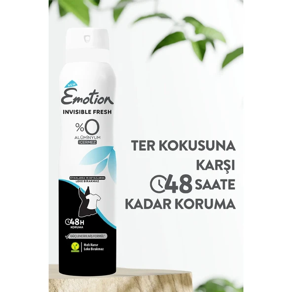 Emotion Invisible Fresh 150 ml Deo Sprey - Resim 2