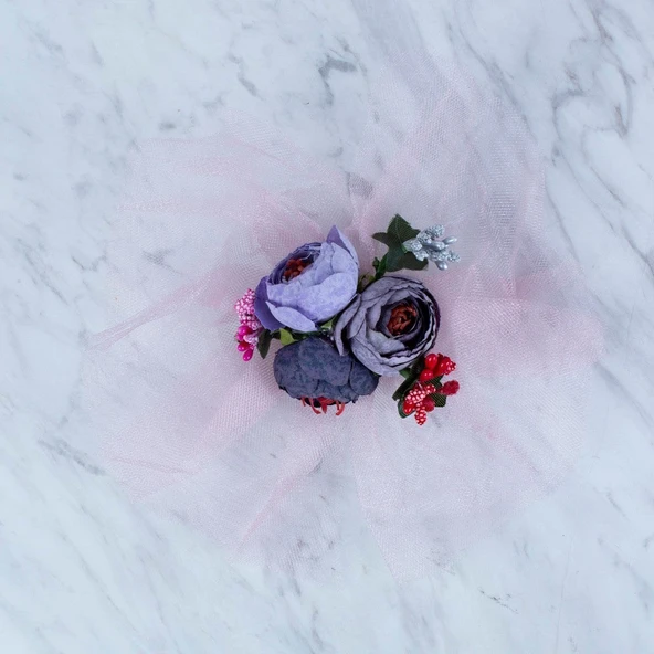 Loren Bohça süsü 3 lü Pembe - 2