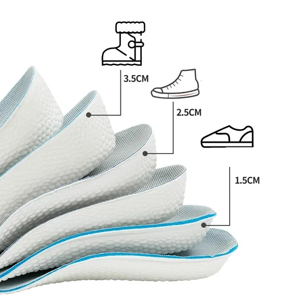 3.5 cm Kadın Gizli Topuk Yükseltici Boy Uzatıcı Ortopedik Tabanlık Köpük Ayakkabı Tabanlığı - Resim 6