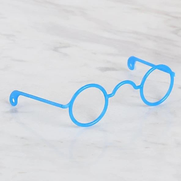 Loren Plastik Amigurumi Gözlük Koyu Mavi ürün görseli
