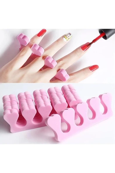 5 Adet Parmak Ayırıcı Sünger El Ayak Oje Sürme Kurutma Süngeri Manikür Pedikür Protez Tırnak Aparatı ürün görseli 1