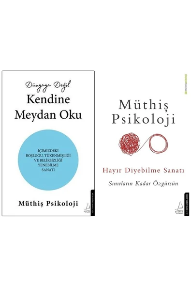 Dünyaya Değil Kendine Meydan Oku + Hayır Diyebilme Sanatı 2 'li Set Müthiş Psikoloji