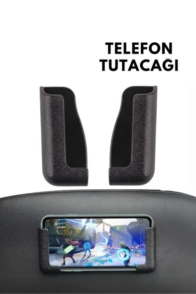Ayarlanabilir Yapışkanlı Torpido Üstü Araç İçi Telefon Tutucu Duvar Şarj Askısı Stand Kumandalık - 2