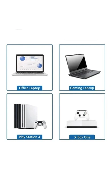 7 - 15 inch 2 Fanlı Hızlı Soğutma Katlanabilir Macbook Laptop Soğutucu Tablet Yükseltici Usb Stand - 7
