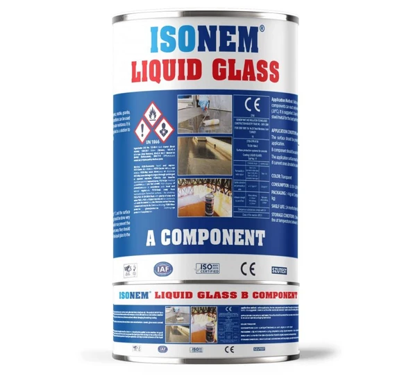 İsonem LiQuid Glass Şeffaf Parlak Su İzolasyonu 2 Kg - Resim 6