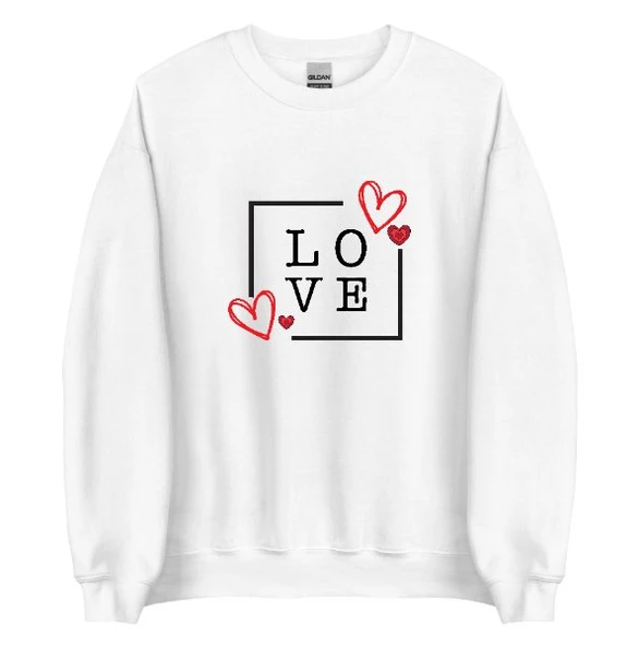Love AŞK Sweatshirt - Sevgililer Günü Özel - 2