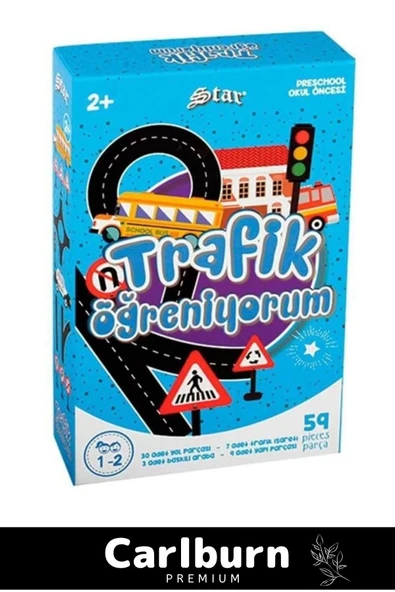 Eğitici Zeka Geliştirici Öğretici El Göz Koordinasyonu Aile Boyu Eğitim 59 Parça Trafik Öğreniyorum - 2