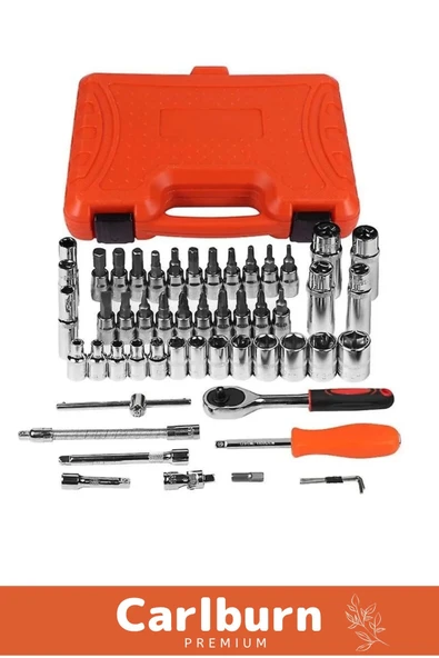 Özel Üretim Titanyum 1/4 Cırcırlı 53 Parça Lokma Tork Kombinasyon Anahtar Takımı Bits Uç Seti - 3