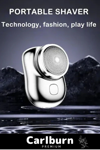 Özel Üretim Pratik Seyahat Günlük Hızlı Taşınabilir Şarjlı Yuvarlak Etkili Kablosuz Tıraş Makinesi - 3