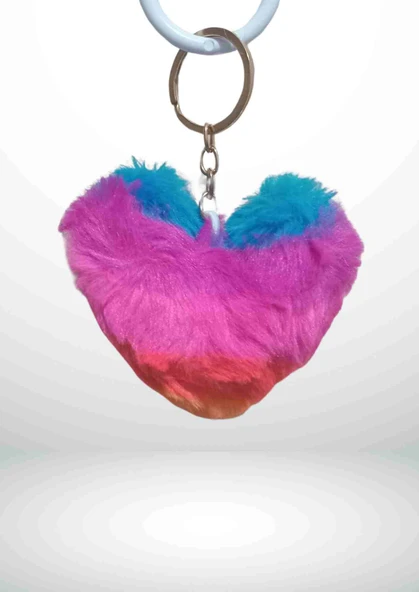Anahtarlık Peluş Kalp  – Sevgi Dolu Tasarım - 2
