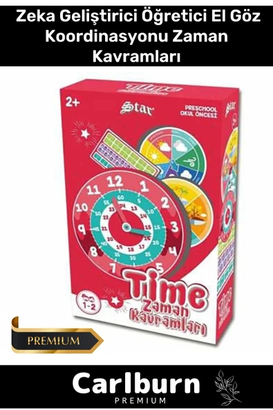 Özel Eğitici Zeka Geliştirici Öğretici El Göz Koordinasyonu Saat Zaman Kavramları ürün görseli 1