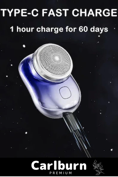 Özel Üretim Pratik Seyahat Günlük Hızlı Taşınabilir Şarjlı Yuvarlak Etkili Kablosuz Tıraş Makinesi - 4