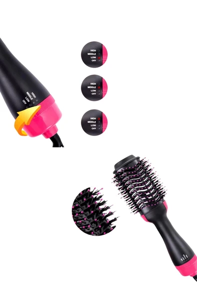 Yeni Nesil 4in1 Çok Fonksiyonlu Saç Kurutma Şekillendirici Düzleştirme Özellikli Hair Dryer & Styler - 5